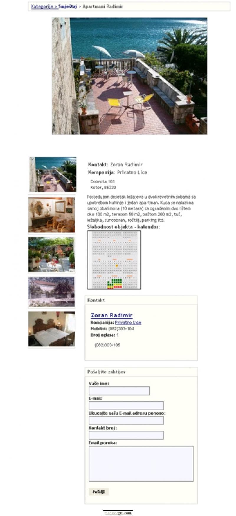 Prezentacija privatnog smještaja